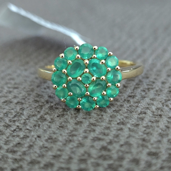 Shivam Green💚 Onyx Floral🌸 Cluster Ring💍 - NWT - Picture 16 of 16
